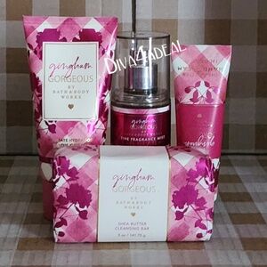 Bath & Body Works GINGHAM GORGEOUS 4PC Mini/Travel Set